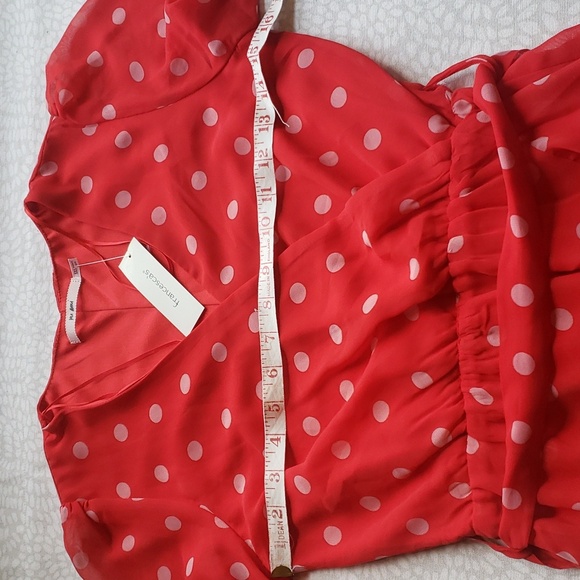 Francesca's Mi Ami Red and White Polka-dot Dress Size XXS - NWT - Picture 8 of 12
